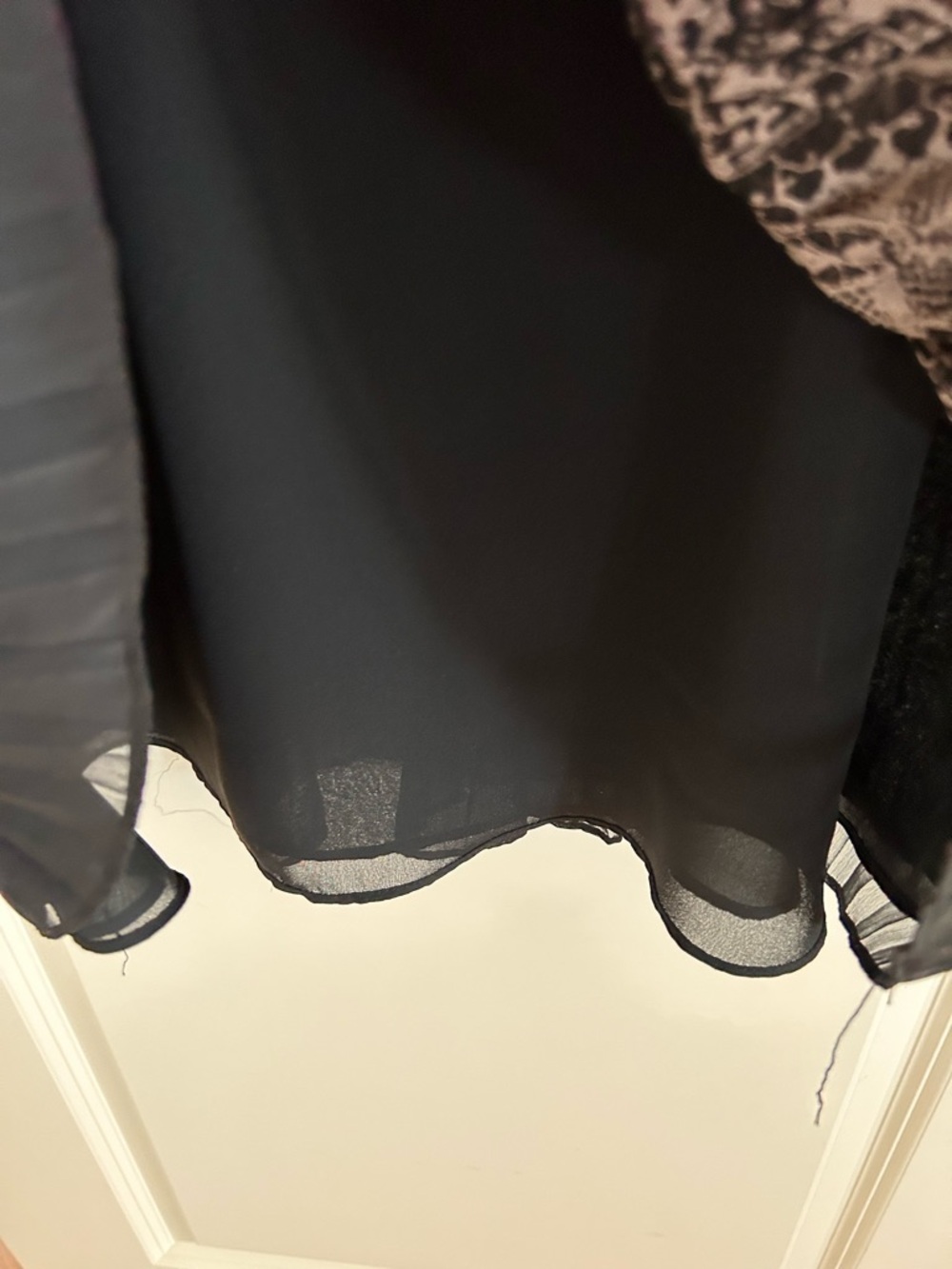 Vintage LOFT Faux Wrap Accordian Pleated Cocktail Dark Romantic Dress. Velvet. - Picture 7 of 10